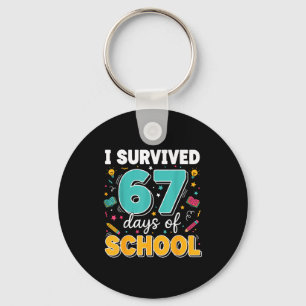 Llavero Sobreviví 67 Días De Clase Profesor Meme Divertido