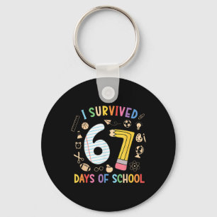 Llavero Sobreviví 67 Días De Escuela Divertido 67 Meme Mae