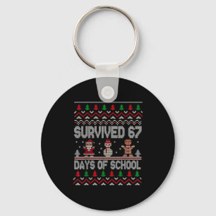 Llavero Sobreviví 67 días de Navidad escolar Estudiante Té