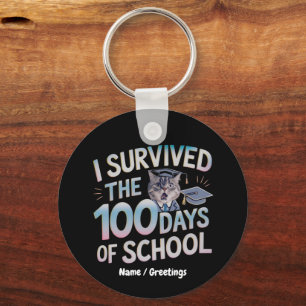 Llavero Sobreviví los 100 días de escuela - Celebra 100 