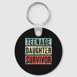 Llavero Sobreviviente de hija adolescente Funny Dad Mom Mo