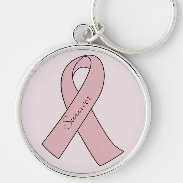 Llavero Sobreviviente del cáncer de mama - Keychain (Frente)