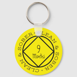 Llavero Sobriety Keychain Custom Personalized Keepsake