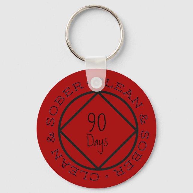 Llavero Sobriety Keychain Personalizado Personalizado Keep (Anverso)