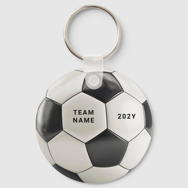 Llavero Soccer Ball Keychain | Personalized Team Name Year (Anverso)
