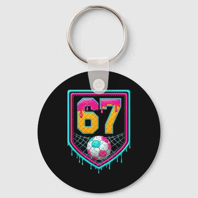 Llavero Soccer Drip Number 67 Soccer Player  (Anverso)
