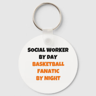 Llavero Social Worker by Day Basketball Fanatic by Night
