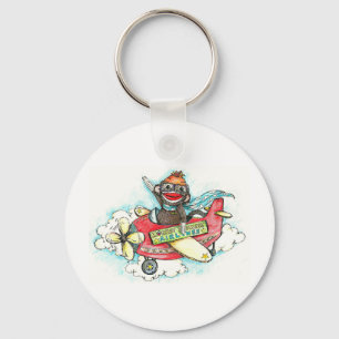 Llavero Sock Monkey Business Airlines