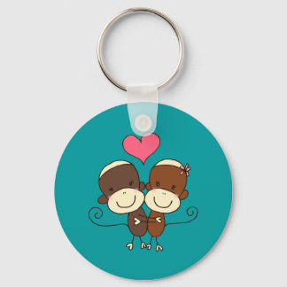 Llavero Sock Monkey Hugz Keychain
