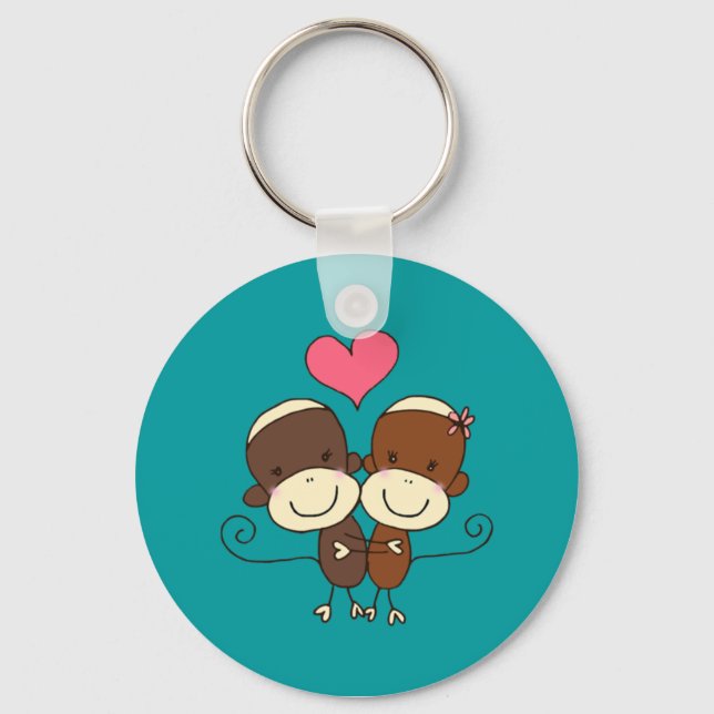 Llavero Sock Monkey Hugz Keychain (Anverso)