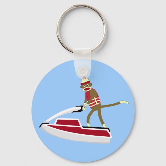 Llavero Sock Monkey Jetski (Anverso)