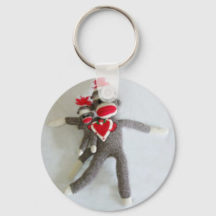 Llavero Sock Monkey Love #1