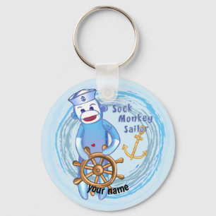 Llavero Sock Monkey Sailor