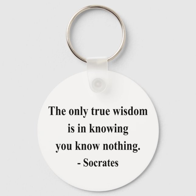 Llavero Socrates Quote 3a (Anverso)