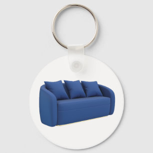 Llavero Sofá azul moderno
