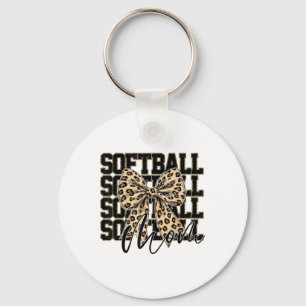 Llavero Softball Coquette Bow Softball Mom Game Day Softba