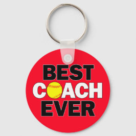 Llavero Softball MEJOR COACH JAMÁS Personalizado Equipo De