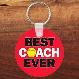 Llavero Softball MEJOR COACH JAMÁS Personalizado Equipo De