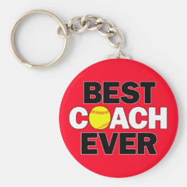 Llavero Softball MEJOR COACH JAMÁS Personalizado Equipo De