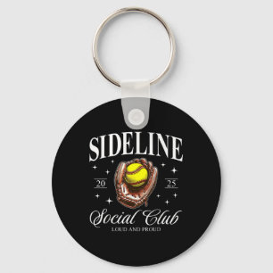 Llavero Softball Retro Sideline 2025 En Voz Alta Y Orgullo