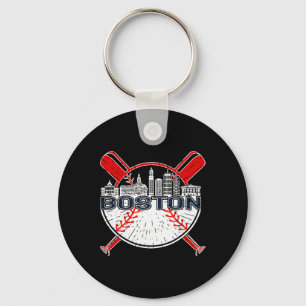 Llavero Softbol Béisbol Vintage Boston Para Hombres Y Muje