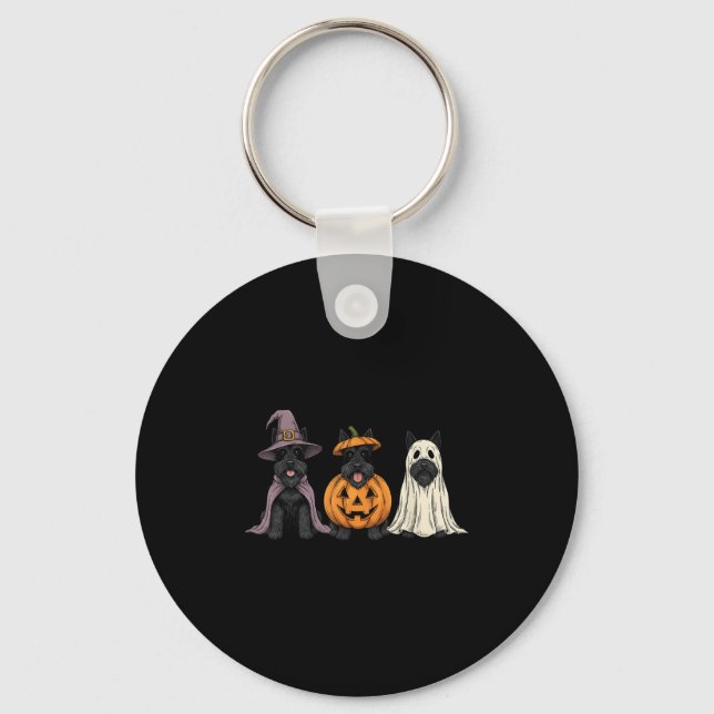 Llavero Soky Ghost Scottierrier Pumpkin Halloween Dog Love (Anverso)