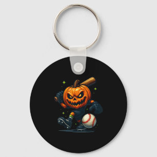 Llavero Soky Halloween Y Pumpkin Béisbol Jugador Brujería