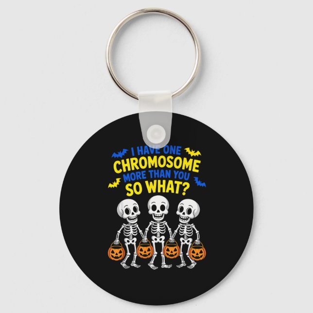 Llavero Soky Skeleton Down Syndrome Awareness Extra Chromo (Anverso)
