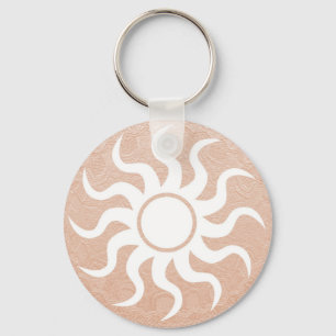 Llavero SOL and Joyas en Hojalata Dorada con Relieve