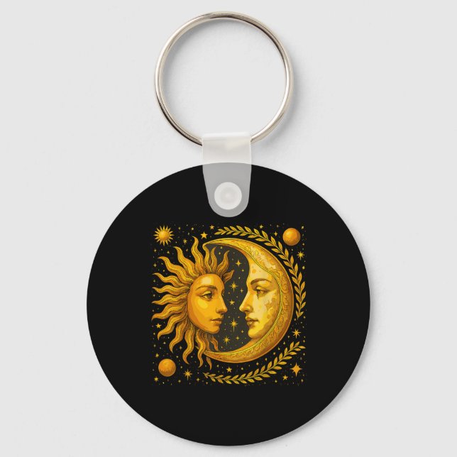 Llavero Sol Celestial Y Luna (Anverso)
