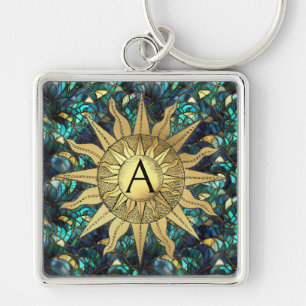 Llavero Sol dorado celestial