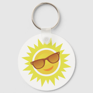 Llavero Sol llevando gafas de sol