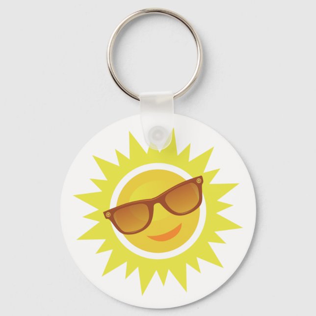 Llavero Sol llevando gafas de sol (Anverso)