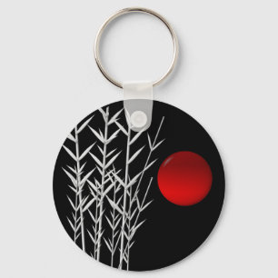 Llavero Sol rojo blanco zen