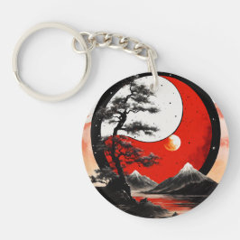 Llavero Sol rojo de Japón