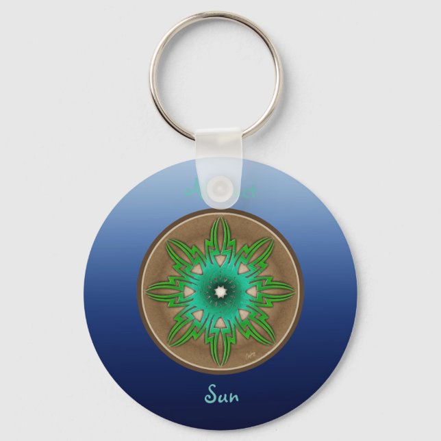 Llavero Sol verde (Anverso)
