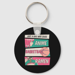 Llavero Solamente un Chica que ama el basketball de Anime 