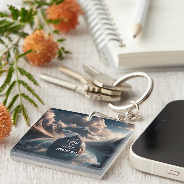 Llavero Solidez divina: El Señor es mi Rock (Frente Derecha)