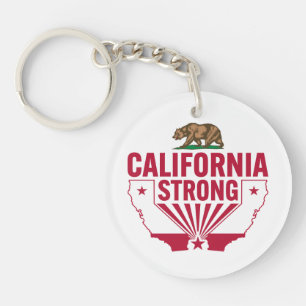 Llavero Sólido grizzly de California