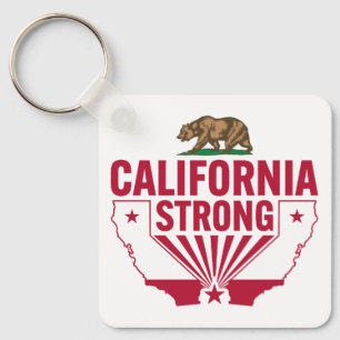 Llavero Sólido grizzly de California