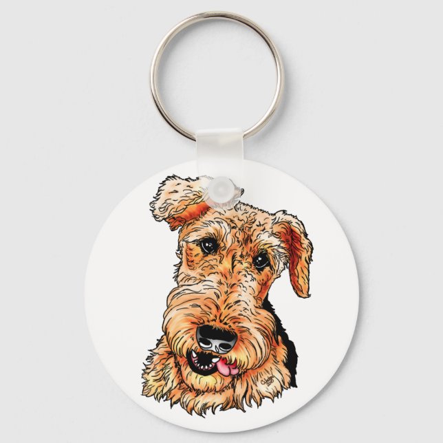 Llavero Solo Airedale Terrier (Anverso)