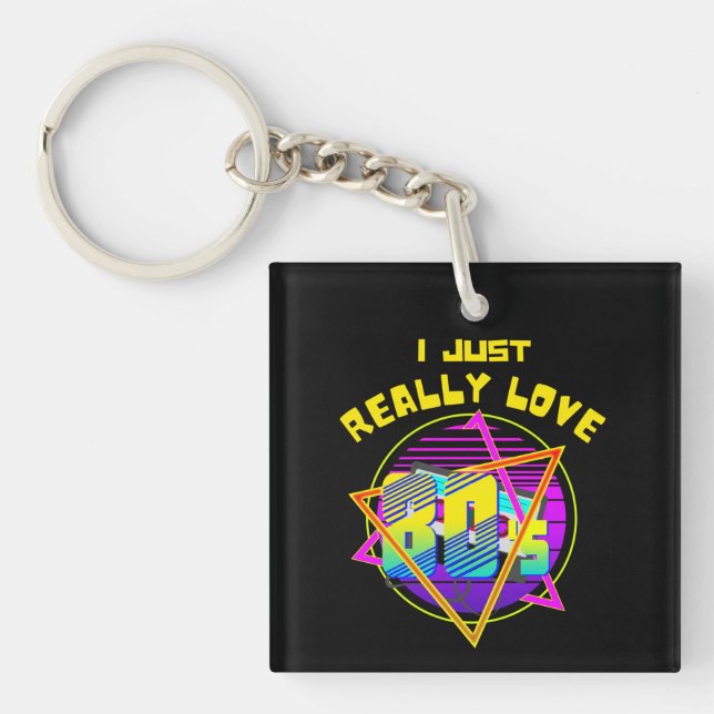 LLAVERO SOLO AMO REALMENTE LOS 80 (Frente)