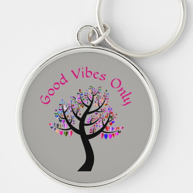 Llavero Sólo buenas vibraciones (Frente)