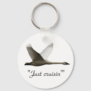 Llavero "Sólo crujiente" Trumpeter Swan Key