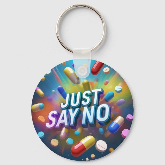 Llavero Solo di no a las drogas (Anverso)