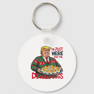 Llavero Solo estoy aquí por el divertido Trump de los huev