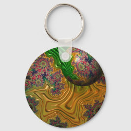 Llavero Sólo flotando por anillo de clave redonda