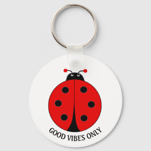 Llavero Sólo Lady Bug de Good Vibes sobre White