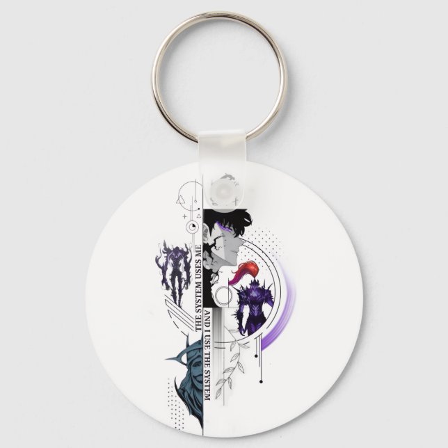 Llavero Solo Leveling Keychain - Sung Jin-Woo & Shadow Arm (Anverso)
