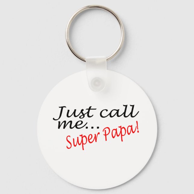 Llavero Solo llámame Super Papa (Anverso)